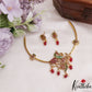 Elegant Peacock kemp hasli With Bead Drops NC2551 (Available In 2 Colors)