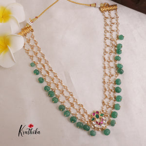 Pretty Pendant Pearl Beads Necklace NC1933