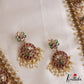 Stunning Peacock Floral Motifs Jadau Haaram With Rice Pearl Drops LH2162