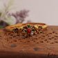 Trendy Antique Floral Elephant Motifs Bracelet/Openable Single Kada B540