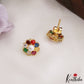 Trendy Navratna Earrings E1233