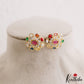 Designer Navratna Floral Earrings  E1234