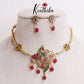 Elegant Peacock kemp hasli With Bead Drops NC2551 (Available In 2 Colors)