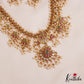 Elegant Floral Motifs Guttapoosalu Necklace With Pearl Drops NC2787