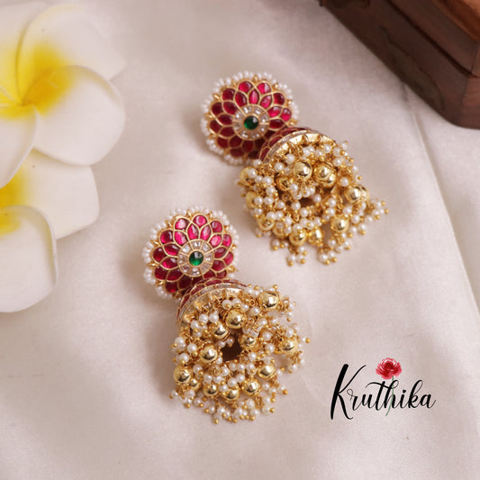 Premium Jadau Jhumkas E479