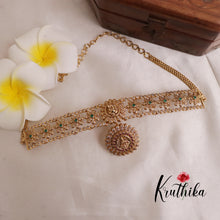 Gorgeous Ganesha with flower design choker NC1936