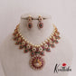 Traditional Mango Floral Jadau Necklace With Interchangeable Pendant NC2609 (Available In 2 Colors)