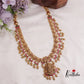 Beautiful Temple Lakshmi Jadau Pendant Haaram with Golden Beads Drops LH1967