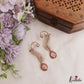 Gorgeous Leaf Teardrop Motifs CZ Victorian Ear Cuff E1138 (Available In 8 Colors)