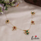 Pretty Teardrop Motifs Jadau Invisible Chain With Pearl Drops NC2720 (Available In 2 Colors)