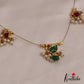 Pretty Teardrop Motifs Jadau Invisible Chain With Pearl Drops NC2720 (Available In 2 Colors)