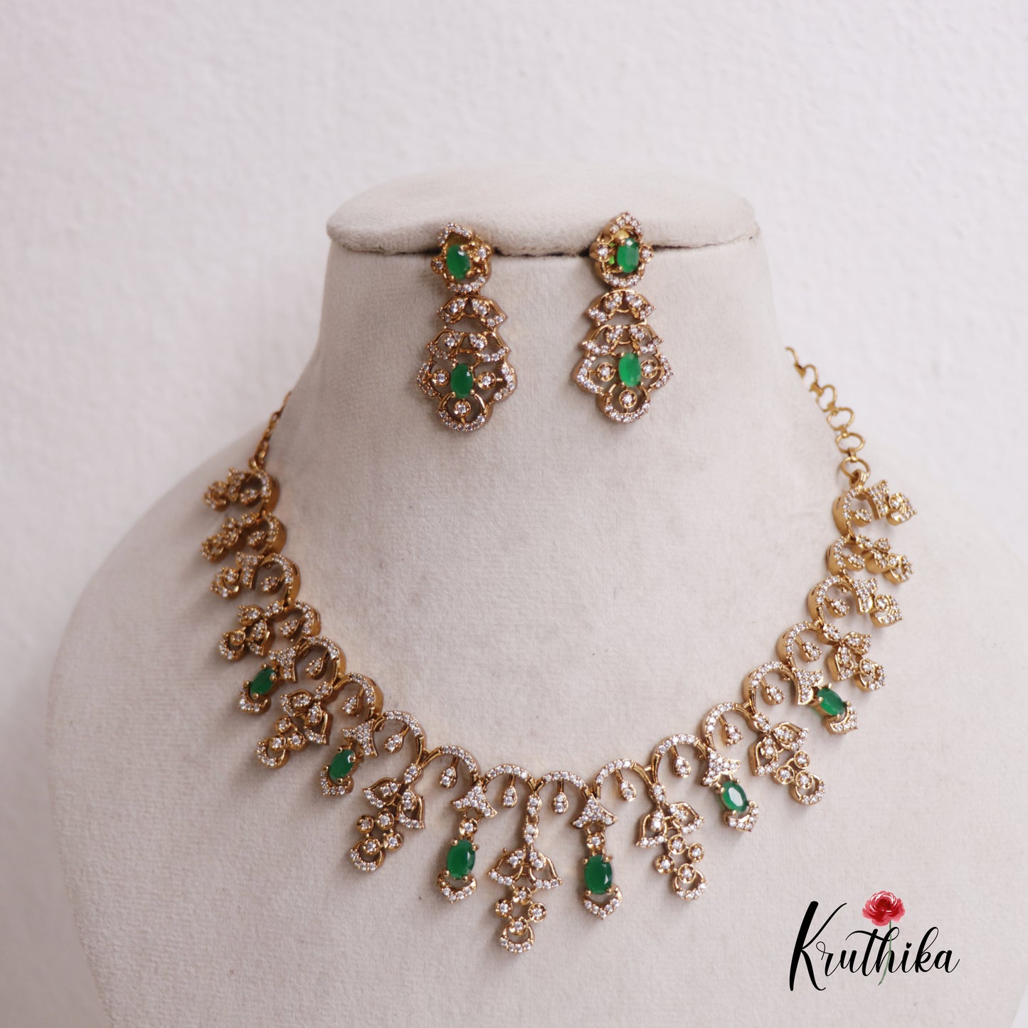 Radiant AD Victorian Necklace NC2515 (Available In 4 Colours)