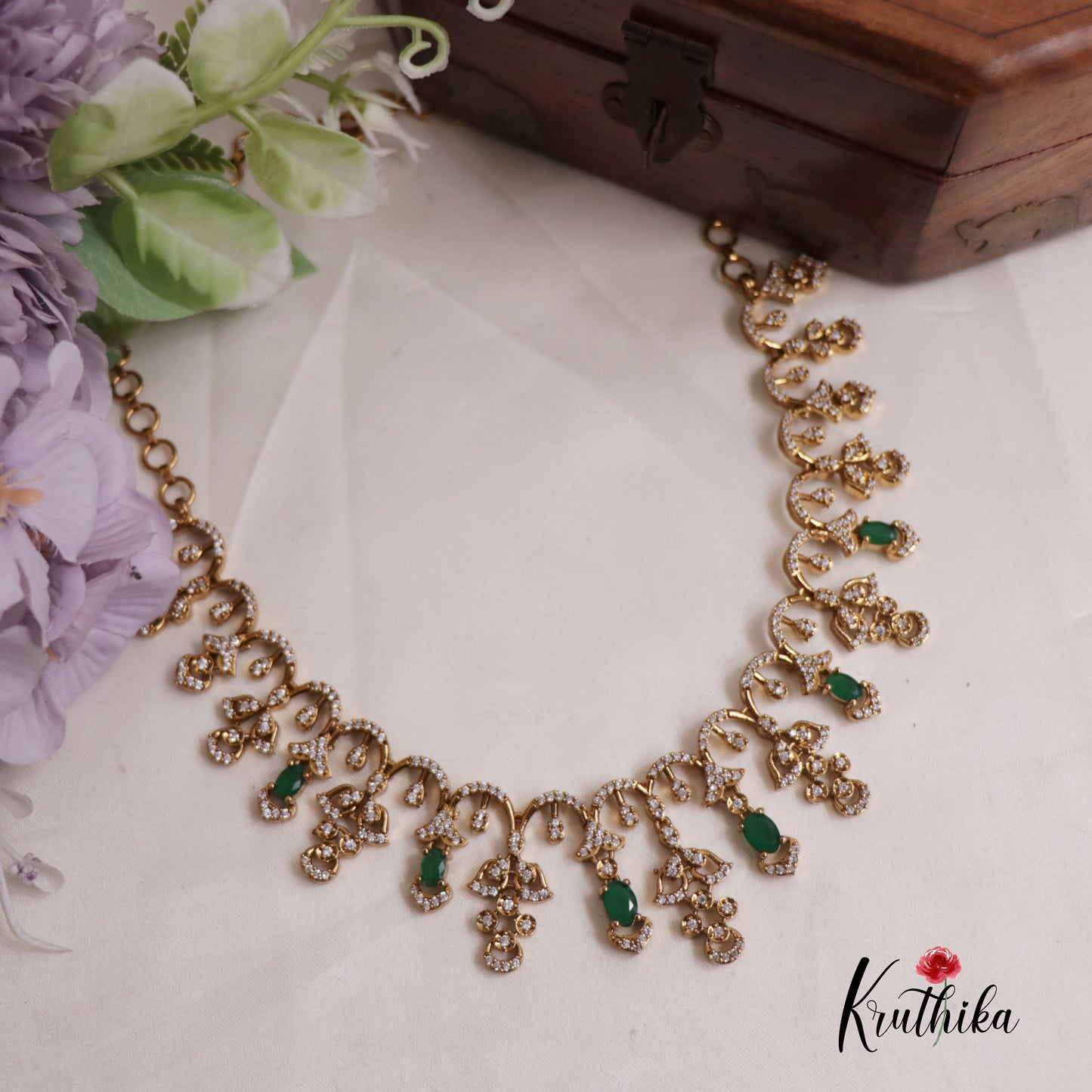 Radiant AD Victorian Necklace NC2515 (Available In 4 Colours)