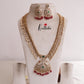 Grand Peacock Haaram with Red beads LH1839
