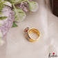 Pretty Adjustable CZ Finger Ring R57 (Available in 2 Colours)