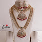 Grand Peacock Haaram with Red beads LH1839