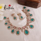 Elegant pastel AD droplet Stone Victorian Necklace NC1929