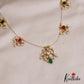 Simple Teardrop Motifs Jadau Invisible Chain With Pearl Drops NC2719 (Available In 4 Colors)