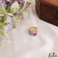 Classic Adjustable Gold-Tone CZ Finger Ring R58 (Available in 2 Colours)