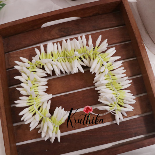 Real Look-Alike Flower Buds String (Gajra) Light Weight & Reusable G03 Style Length -15 inches