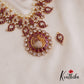 Traditional Mango Floral Jadau Necklace With Interchangeable Pendant NC2609 (Available In 2 Colors)