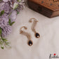 Gorgeous Leaf Teardrop Motifs CZ Victorian Ear Cuff E1138 (Available In 8 Colors)