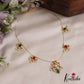 Simple Teardrop Motifs Jadau Invisible Chain With Pearl Drops NC2719 (Available In 4 Colors)