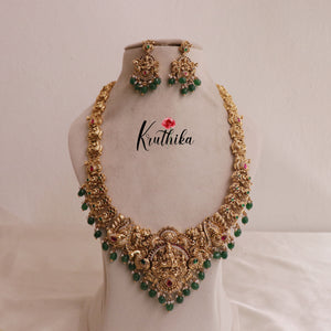 Premium Lakshmi Jadau Haaram LH1857 (Available in 2 Colours)