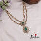 Elegant AD Teardrop Dual Strand Necklace  NC2547