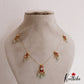Trendy Teardrop Motifs Jadau Invisible Chain With Bead Drops NC2723 (Available In 2 Colors)