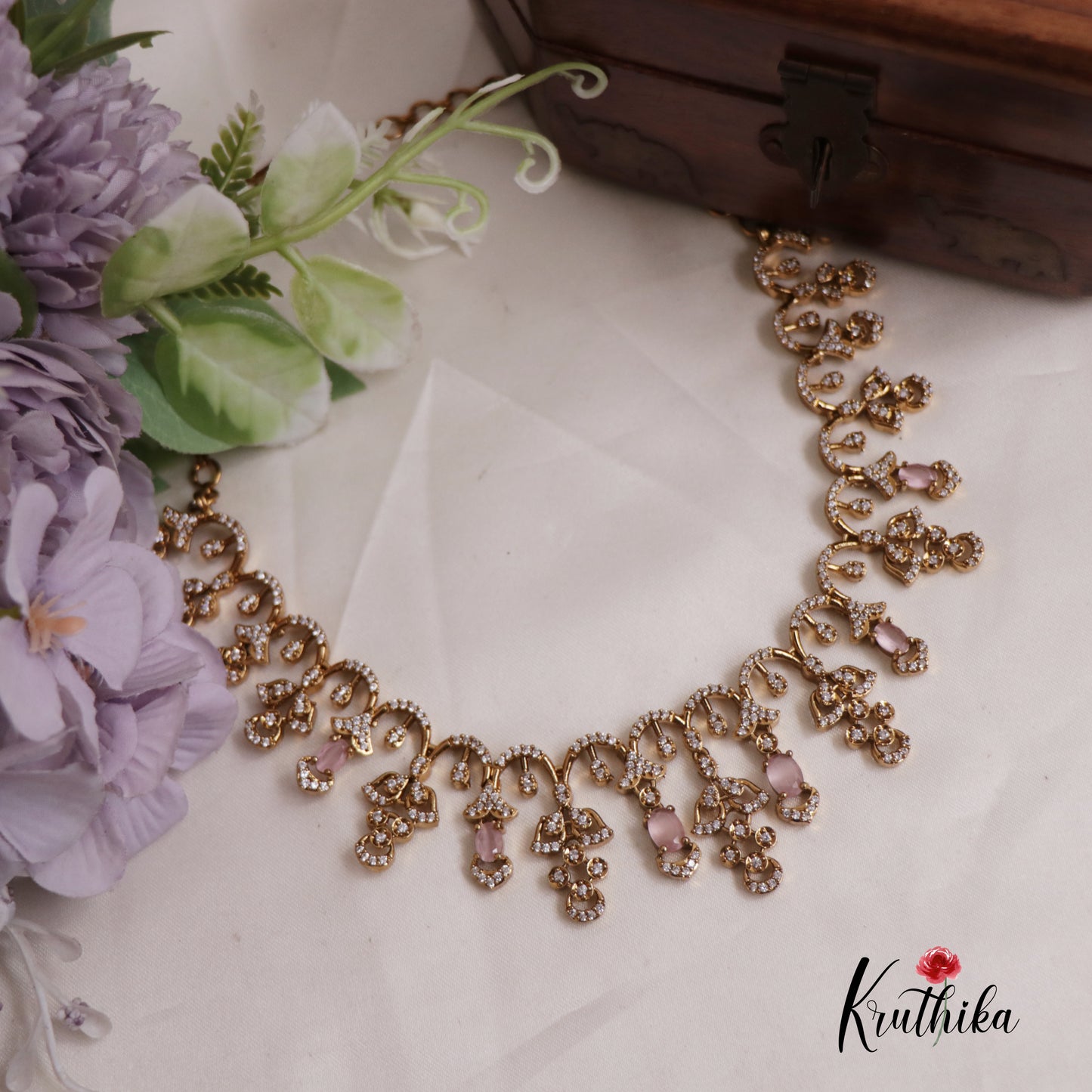 Radiant AD Victorian Necklace NC2515 (Available In 4 Colours)