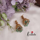 Beautiful Temple Lakshmi Jadau Kasu Necklace with Pastel Green Beads Drops NC2357 (Available in 2 Colours)