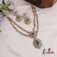 Elegant AD Teardrop Dual Strand Necklace  NC2547