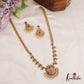 Beautiful Antique Peacock Mango Motifs Kemp Haaram With Pearl Drops LH2053
