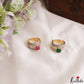 Pretty Adjustable CZ Finger Ring R57 (Available in 2 Colours)