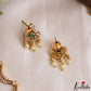 Elegant Floral Motifs CZ Victorian Necklace With Pearl Drops  NC3235 (Available In 4 Colors)