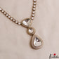 Trendy Geometric Motifs CZ Necklace NC3026