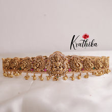 Temple  Lakshmi Devi  Peacock Hip Belt V243 (Available in 2 Colours)