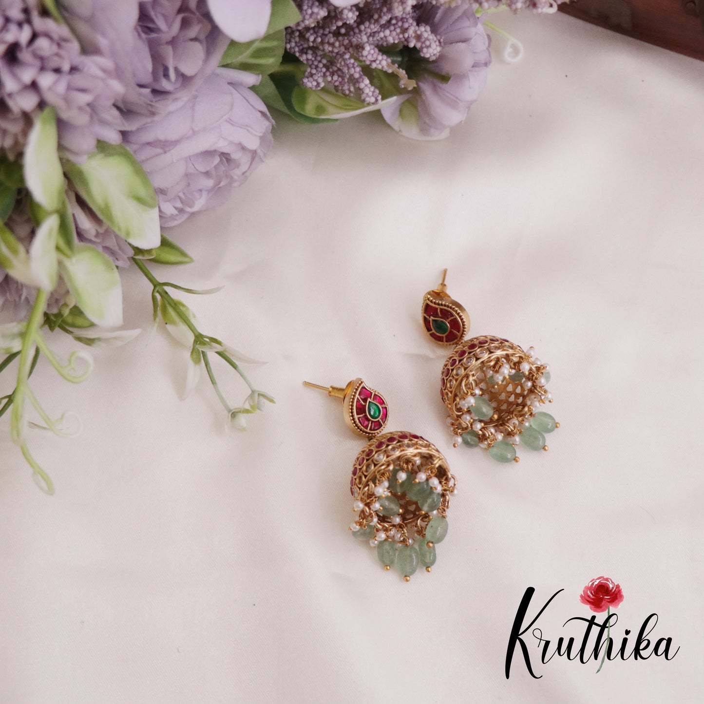 Elegant Jadau Peacock Kasu Necklace with Beads Drops NC2358 (Available in 2 Colours)