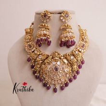 Premium Lakshmi Jadau Necklace NC1945  (Available in 2 Colours)