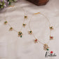 Simple Teardrop Motifs Jadau Invisible Chain With Pearl Drops NC2719 (Available In 4 Colors)
