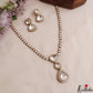 Trendy Geometric Motifs CZ Necklace NC3026