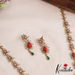 Sparkling AD Floral Motifs Coral Haaram LH2076