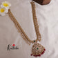 Grand Peacock Haaram with Red beads LH1839