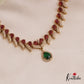 Sparkling Teardrop Motifs AD Necklace NC2747 (Available In 3 Colors)