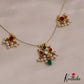 Simple Teardrop Motifs Jadau Invisible Chain With Pearl Drops NC2719 (Available In 4 Colors)
