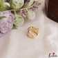 Elegant Adjustable Gold-Tone CZ Finger Ring R59 (Available in 2 Colours)