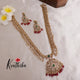 Grand Peacock Haaram with Red beads LH1839