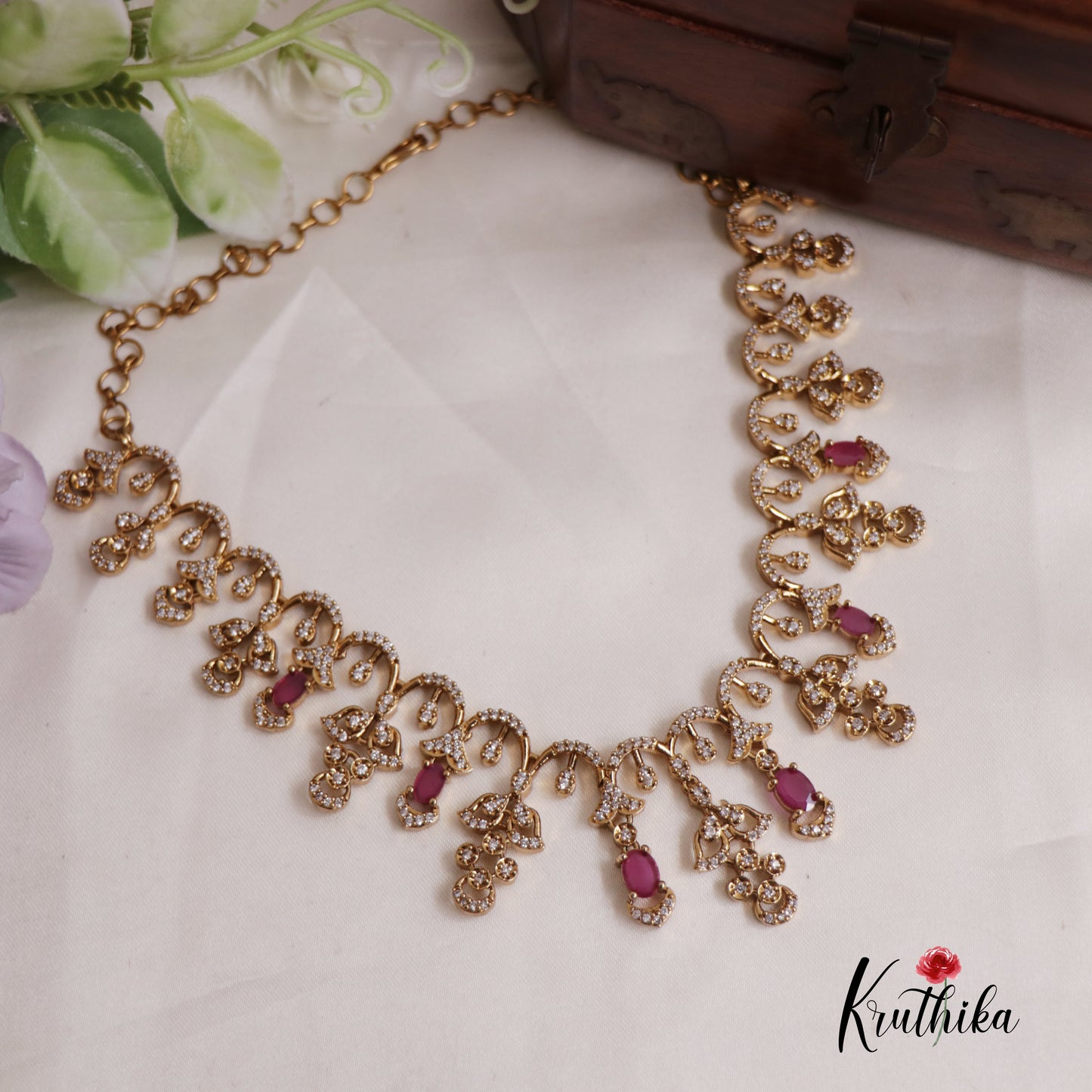 Radiant AD Victorian Necklace NC2515 (Available In 4 Colours)