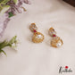 Trendy Gold-Tone AD Jhumkas With Pearl Drop E1108 (Available In 3 Colors)